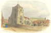 SUSSEX. St Clement's Hastings c1855 old antique vintage print picture