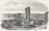 SUSSEX. Hastings Castle c1855 old antique vintage print picture