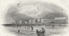SUSSEX. Worthing c1855 old antique vintage print picture