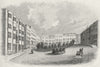 SUSSEX. Wellington Sq, Hastings c1855 old antique vintage print picture