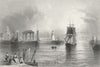WALES. Holyhead. Finden Welsh Dress-Bartlett 1842 old antique print picture