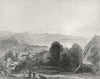 WALES. Bangor Cathedral Beaumaris 1860 old antique vintage print picture