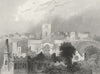 ST DAVID'S. Cathedral ancient Bishop's Palace 1838 old antique print picture