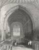 WALES. St Asaph's Cathedral choir. Asaph 1836 old antique print picture