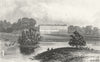 SUSSEX. Petworth House, Earl Egremont. Park. DUGDALE c1840 old antique print