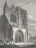 SUSSEX. Chichester Cathedral. Storer 1814 old antique vintage print picture