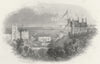 SUSSEX. Entry to St Leonards. Harwood 1840 old antique vintage print picture