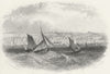 SUSSEX. St Leonards sea. Harwood 1840 old antique vintage print picture