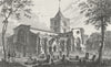 SUSSEX. Arundel Church. Whittock. Churches 1830 old antique print picture
