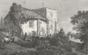 SUSSEX. Bramber Church. Whittock. Churches 1830 old antique print picture