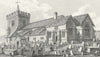 BRIGHTON. St Nicholass Church. Whittock. Churches 1830 old antique print