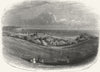 SUSSEX. Eastbourne, links 1860 old antique vintage print picture