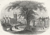 SUSSEX. Trinity Church, Eastbourne c1855 old antique vintage print picture