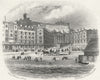 SUSSEX. Pelham Crescent, Hastings c1855 old antique vintage print picture