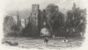 SUSSEX. Cowdray Ruins c1855 old antique vintage print picture