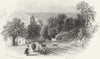 SUSSEX. Entry to Hastings c1855 old antique vintage print picture