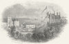 SUSSEX. Entry to St Leonards c1855 old antique vintage print picture
