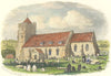 SUSSEX. All Saints, Hastings c1855 old antique vintage print picture