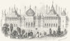 SUSSEX. Pavilion, Brighton c1855 old antique vintage print picture