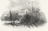 SUSSEX. Villa of Hollond, Hastings c1855 old antique vintage print picture
