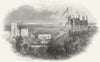 SUSSEX. Entry to St Leonards c1855 old antique vintage print picture