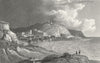 SUSSEX. Hastings, White Rocks. Westall Steel 1832 old antique print picture