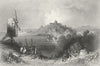 SUSSEX. Rye. Finden. WH Bartlett Creswick 1842 old antique print picture