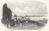 SUSSEX. Marine Parade, Eastbourne. Rock 1860 old antique vintage print picture