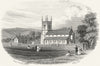 SUSSEX. Trinity Church, Eastbourne. Rock 1860 old antique print picture