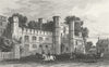 SUSSEX. Battle Abbey. DUGDALE c1840 old antique vintage print picture
