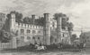 SUSSEX. Battle Abbey. DUGDALE c1840 old antique vintage print picture