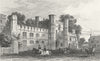 SUSSEX. Battle Abbey. DUGDALE c1840 old antique vintage print picture
