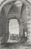 SUSSEX. Inside NE gate Winchelsea. Grose 1783 old antique print picture