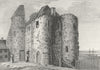 SUSSEX. Ipres Tower, jail, Rye. Grose 1783 old antique vintage print picture