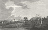 SUSSEX. Lewes Castle. Grose 1783 old antique vintage print picture