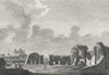 SUSSEX. Lewes Priory. Grose 1783 old antique vintage print picture