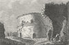 SUSSEX. Winchelsea Castle. Grose 1783 old antique vintage print picture