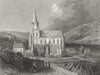 GERMANY. Church Virgin Mary, Oberwesel. Tombleson 1830 old antique print