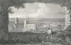 GERMANY. Oppenheim. Tombleson 1830 old antique vintage print picture