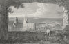 GERMANY. Oppenheim. Tombleson 1830 old antique vintage print picture