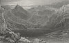 GERMANY. Origin Fore Rhine lake Toma  1830 old antique vintage print picture