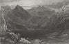 GERMANY. Origin Fore Rhine lake Toma  1830 old antique vintage print picture