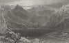 GERMANY. Origin Fore Rhine lake Toma  1830 old antique vintage print picture