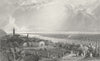 SWITZERLAND. Rheineck. Germany. Tombleson 1830 old antique print picture