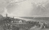 SWITZERLAND. Rheineck. Germany. Tombleson 1830 old antique print picture