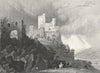 GERMANY. Rheinstein. Tombleson Castle 1830 old antique vintage print picture
