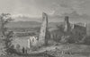 GERMANY. Ruins, Limberg. Tombleson Limbirg 1830 old antique print picture