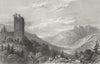 GERMANY. Ruins, Walterspurg. Tombleson 1830 old antique vintage print picture