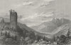 GERMANY. Ruins, Walterspurg. Tombleson 1830 old antique vintage print picture