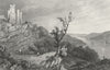 GERMANY. Ruins, Sonneck. Tombleson ruins 1830 old antique print picture